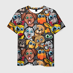 Мужская футболка Веселые собаки