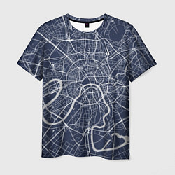 Мужская футболка Карта Москвы