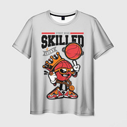 Мужская футболка Skilled and lucky ball