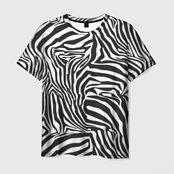 Мужская футболка Полосы шкура зебры