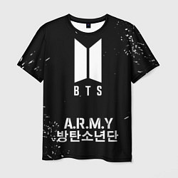 Футболка мужская BTS ARMY, цвет: 3D-принт