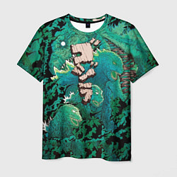 Мужская футболка Forest Godzilla