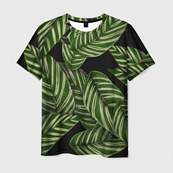 Мужская футболка Тропические большие листья