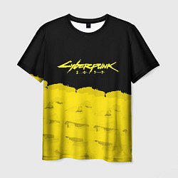 Мужская футболка Cyberpunk 2077: Yellow & Black