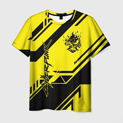 Футболка мужская Cyberpunk 2077: Yellow Samurai, цвет: 3D-принт