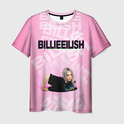 Футболка мужская Billie Eilish: Pink Mood, цвет: 3D-принт