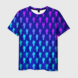 Мужская футболка Billie Eilish: Violet Pattern