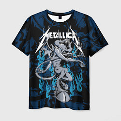 Футболка мужская Metallica - бес, цвет: 3D-принт