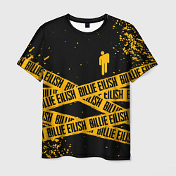 Мужская футболка BILLIE EILISH: Yellow & Black Tape
