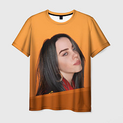 Мужская футболка BILLIE EILISH: Orange Mood