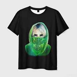 Мужская футболка Billie Eilish: Green Acid