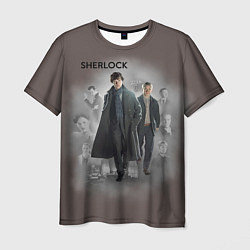 Мужская футболка Sherlock