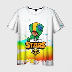 Футболка мужская BRAWL STARS LEON, цвет: 3D-принт