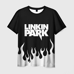 Мужская футболка Linkin Park: Black Flame