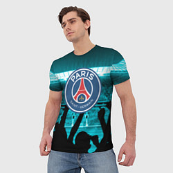 Футболка мужская Пари Сен Жермен, цвет: 3D-принт — фото 2