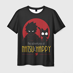 Мужская футболка Хвост Феи Natsu i Happy
