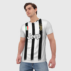 Футболка мужская Juventus home 20-21, цвет: 3D-принт — фото 2