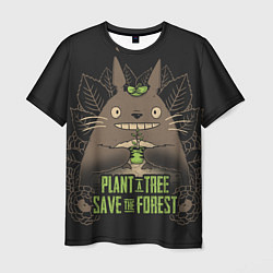 Мужская футболка Plant a tree Save the forest