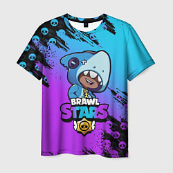 Мужская футболка Brawl Stars LEON SHARK