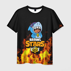Мужская футболка BRAWL STARS LEON SHARK