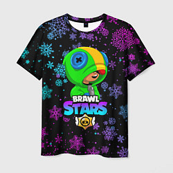 Футболка мужская BRAWL STARS НОВОГОДНИЙ, цвет: 3D-принт