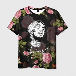 Мужская футболка LIL PEEP ROSES