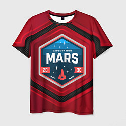 Футболка мужская MARS NASA, цвет: 3D-принт