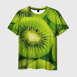 Мужская футболка Зеленый киви
