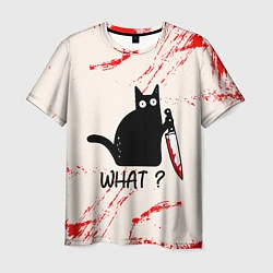 Мужская футболка What cat