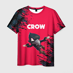 Футболка мужская BRAWL STARS CROW, цвет: 3D-принт