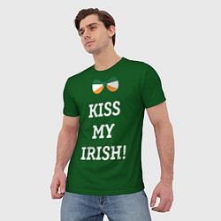 Футболка мужская Kiss my Irish, цвет: 3D-принт — фото 2