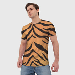 Футболка мужская Тигриный камуфляж, цвет: 3D-принт — фото 2