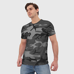 Футболка мужская Военный камуфляж, цвет: 3D-принт — фото 2