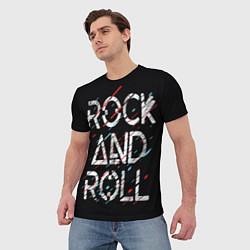 Футболка мужская Rock And Roll, цвет: 3D-принт — фото 2
