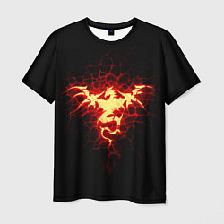 Футболка мужская Огненный Дракон, цвет: 3D-принт