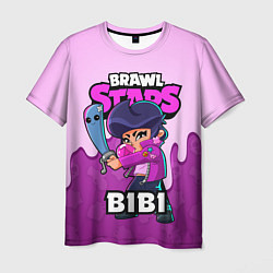 Футболка мужская BRAWL STARS BIBI, цвет: 3D-принт