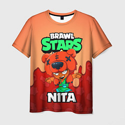 Футболка мужская BRAWL STARS NITA, цвет: 3D-принт
