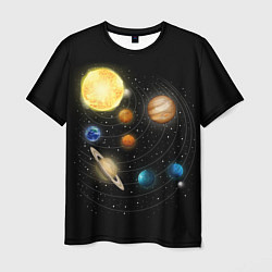 Мужская футболка Солнечная Система
