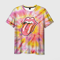 Футболка мужская Rolling Stones tie-dye, цвет: 3D-принт