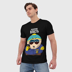 Футболка мужская South Park Картман полицейский, цвет: 3D-принт — фото 2