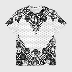Мужская футболка Кружева