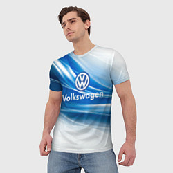 Футболка мужская Volkswagen, цвет: 3D-принт — фото 2