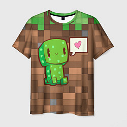 Мужская футболка Minecraft Creeper