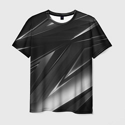 Мужская футболка GEOMETRY STRIPES BLACK & WHITE