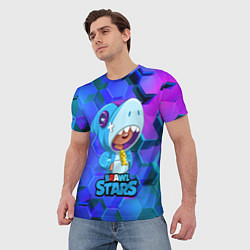 Футболка мужская Скин акулы Леона, цвет: 3D-принт — фото 2