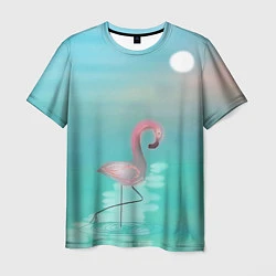 Футболка мужская Фламинго, цвет: 3D-принт