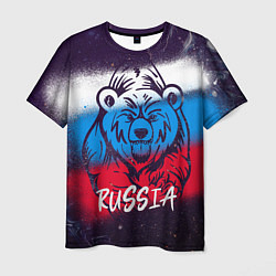 Мужская футболка Russia Bear