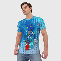 Футболка мужская Metal Sonic, цвет: 3D-принт — фото 2