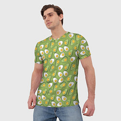 Футболка мужская Avocado and Eggs, цвет: 3D-принт — фото 2
