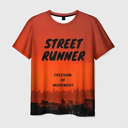 Футболка мужская Street runner, цвет: 3D-принт